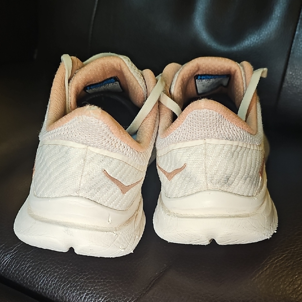 Hoka Women's SOLIMAR VANILLA / SANDSTONE Pink And Cream - Picture 8 of 14